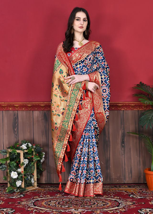 Women'  Kanjeevaram Silk Saree